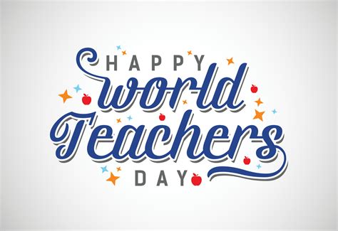 Happy world teachers' day vector illustration for poster, brochure ...