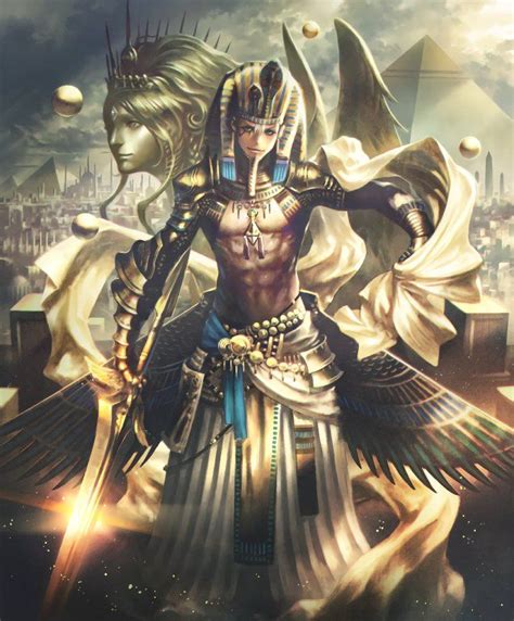 Card: Tutankhamun | Anime egyptian, Egypt concept art, Egyptian goddess art