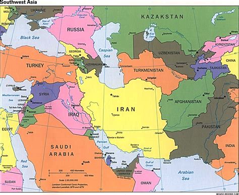 Map Of Middle East 1920