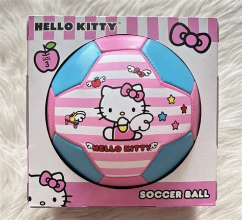 SANRIO HELLO KITTY Soccer Ball Size 3 NEW Blue And Pink $27.99 - PicClick