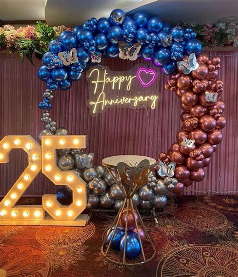 Anniversary Decoration with LED and Ring | Anniversary decorations ...