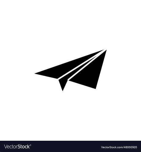 Paper airplane icon Royalty Free Vector Image - VectorStock