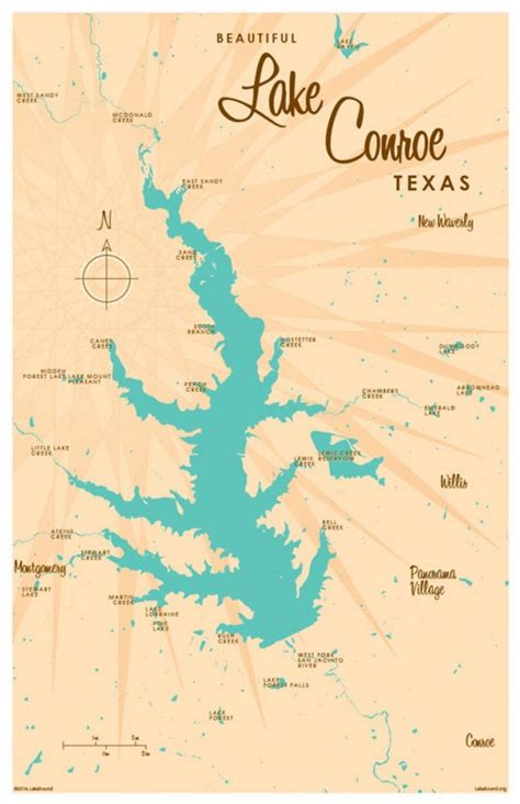 Lake Conroe Texas Fishing Guides 36680 13 Weather | Sitedesignco - Map Of Lake Conroe Texas ...