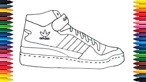 Adidas Shoes Drawing