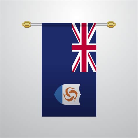 Anguilla hanging Flag 14142306 Vector Art at Vecteezy