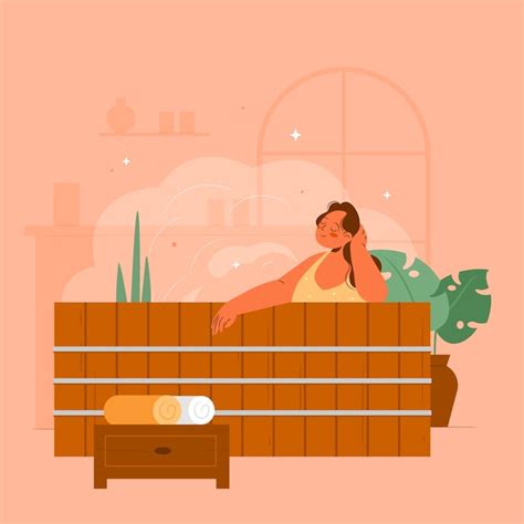 Premium Vector | Hand drawn hot tub illustration