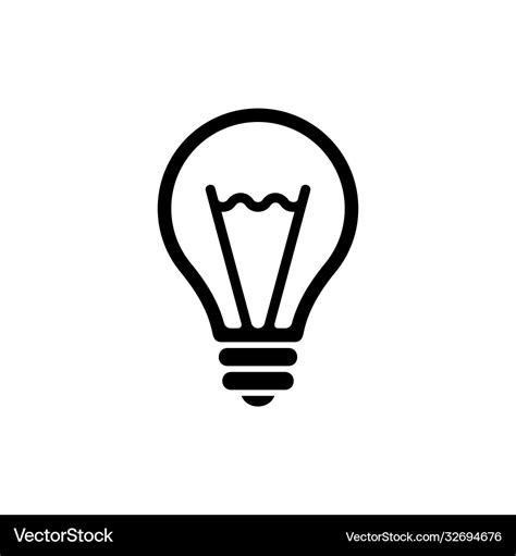 Light bulb logo Royalty Free Vector Image - VectorStock