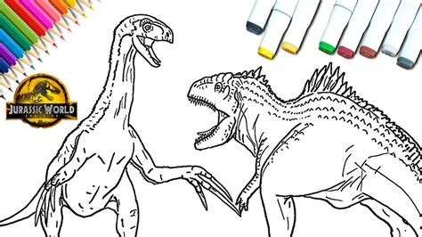 How To Draw A Therizinosaurus Vs Giganotosaurus Jurassic World Porn ...