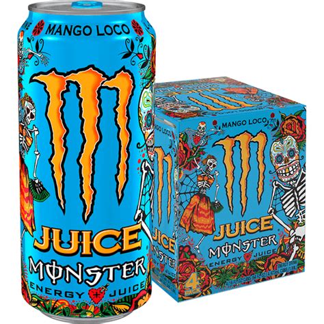 Monster Energy Juice, Mango Loco, Juice, 4 Pack | Tony's