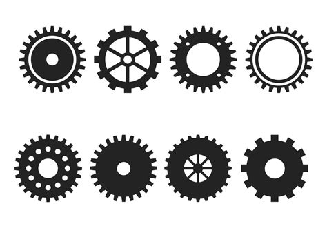 Vector de ruedas de engranaje gratis | Engranajes, Engranajes dibujo, Libre de vectores
