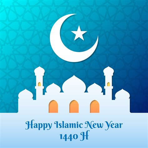 Happy New Hijri Year 1440H Illustration 227345 Vector Art at Vecteezy