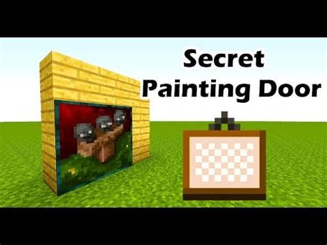 Minecraft Hidden Painting Entrance - Tutorial : r/videogamedunkey