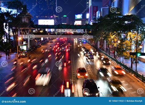 Nightlife in Bangkok City editorial photography. Image of nightlife - 145611932