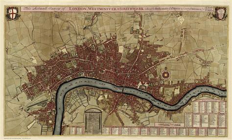 Gran mapa histórico de Londres por Robert Morden 1700 Zona - Etsy España
