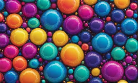 Premium Photo | A wall of colorful balls with different colors of colors