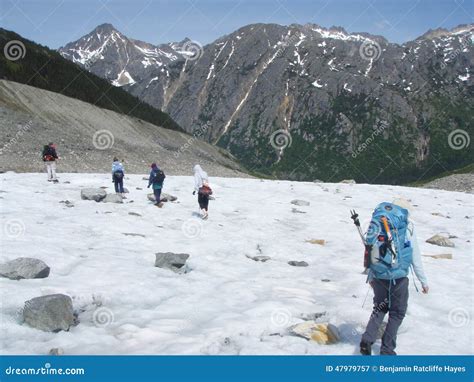 Laughton Glacier Hike editorial photography. Image of route - 47979757