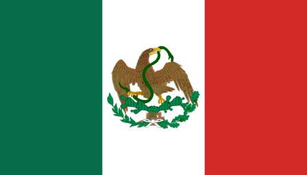 Bandera de México de 1880 a 1916 (Historia de la bandera de México) | Mexico bandera, Historia ...