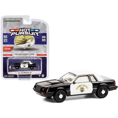 1982 Ford Mustang Ssp Black & White Chp "california Highway Patrol" "hot Pursuit" Series 36 1/64 ...