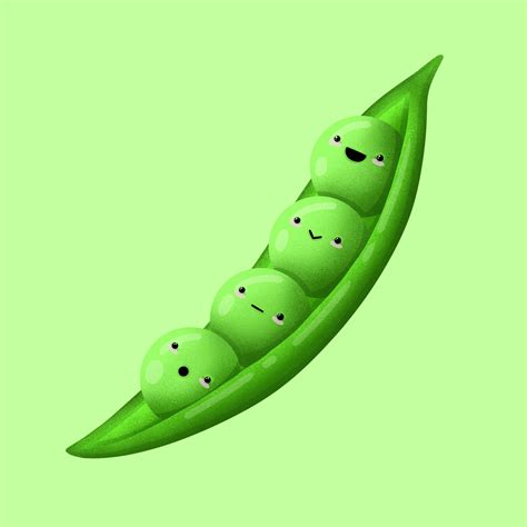 I drew some cute peas in a pod : r/Illustration