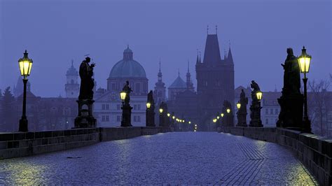 prague, Czech, Republic, Dusk, Charles, Bridge Wallpapers HD / Desktop ...