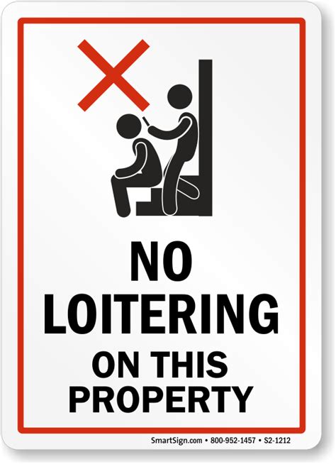 No Loitering Sign Printable