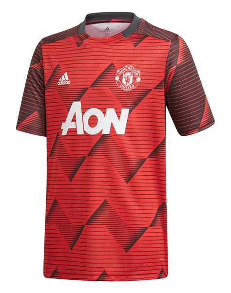 adidas Kids Man Utd Pre Match Jersey - Red | Life Style Sports UK