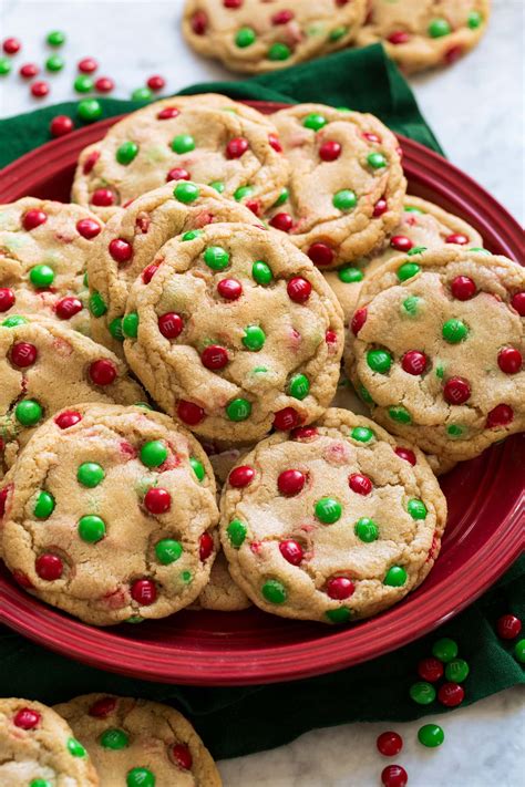 M&M Christmas Cookies Recipe - Cooking Classy