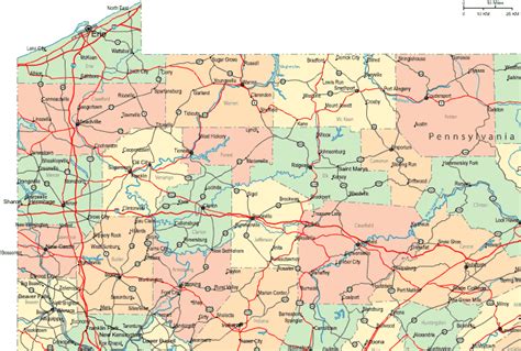 Regional Map of Northwestern Pennsylvania