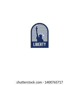 Liberty Badge Logo Strip Background Stock Vector (Royalty Free) 1400765717 | Shutterstock