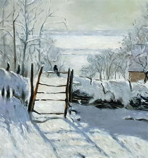 Claude Monet the Magpie 1868 Impressionism High Quality Hand - Etsy