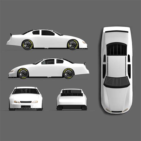 NASCAR Gen 4 Chevrolet Montecarlo Livery Template - Motorsport Graphics