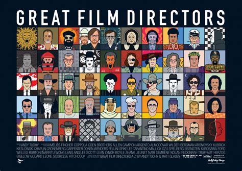 Great Film Directors poster, by Andy Tuohy - Design Week