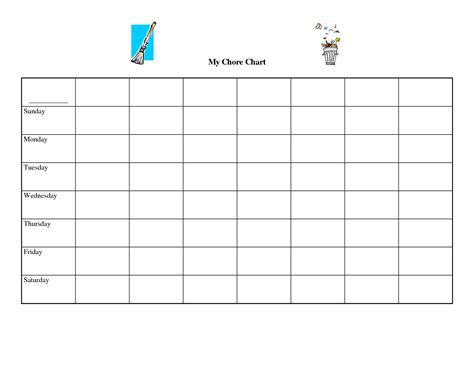 Free+Printable+Blank+Chore+Chart+Templates | Printable chore chart, Free printable chore charts ...