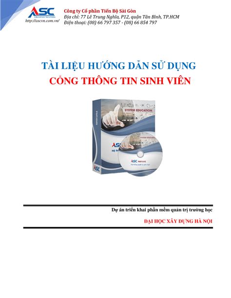 [HUCE] - HDSD Cổng thông tin sinh viên - CÙng ty Cổ phần Tiến Bộ S‡i ...