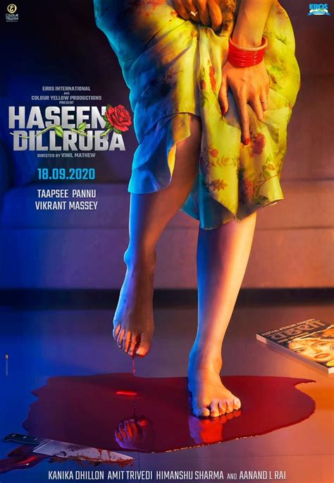 Poster of murder mystery movie Haseen Dillruba starring Taapsee Pannu and Vikrant Massey photo ...