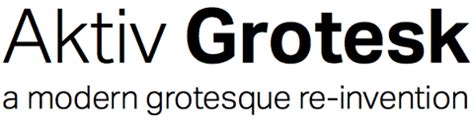 Aktiv Grotesk Font Family