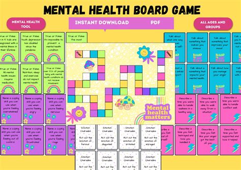 Mental Health Board Game - Etsy