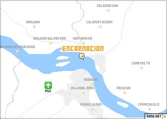 Encarnación (Paraguay) map - nona.net