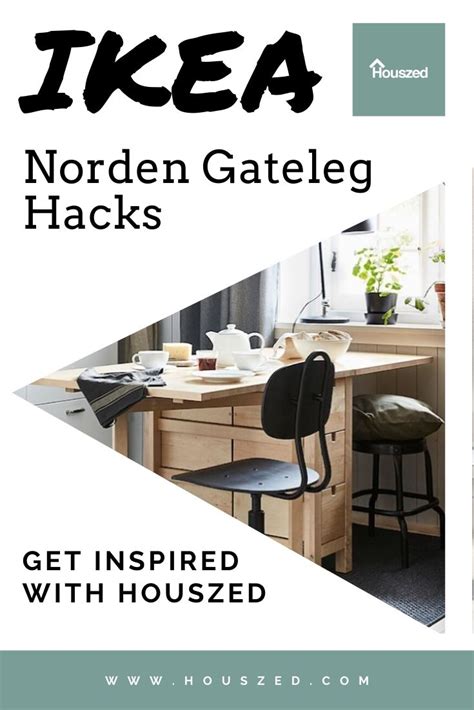 15+ IKEA Norden Gateleg Table Hack Ideas...These Work in 2024 | Houszed
