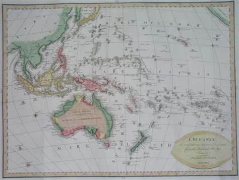 1835 XL RARE Original Map Australia Oceania Papua New Zealand Hawaii Philippines $77.49 - PicClick