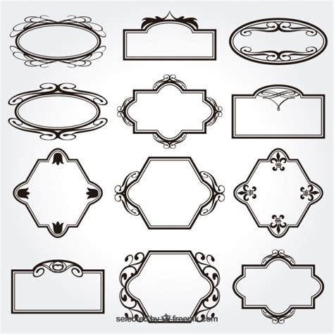 Free Vector | Variety of ornamental frames