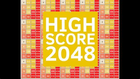 2048 Highest Score - World Record PART 3 - YouTube