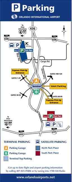 MCO Airport Map – Orlando Airport Parking Map | Way.com