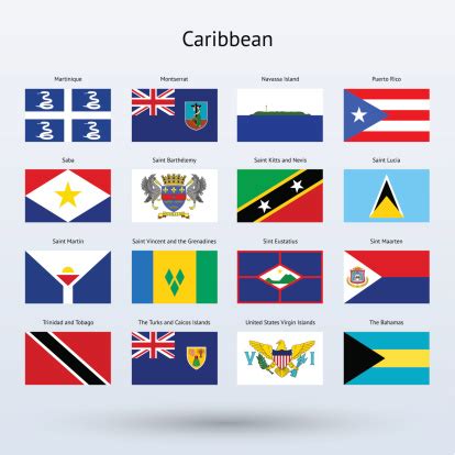 Caribbean Flags Collection Stock Illustration - Download Image Now - iStock