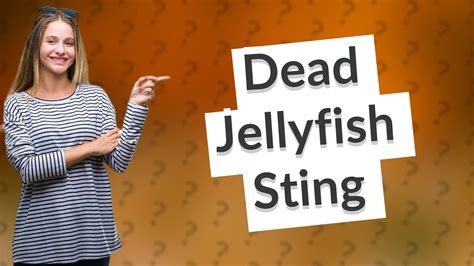 Can a dead jellyfish sting you? - YouTube