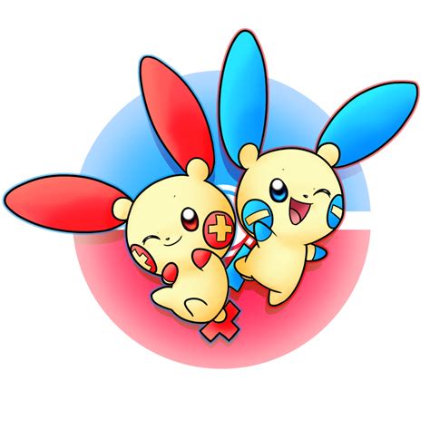 Plusle And Minun by Chalk-Q on DeviantArt