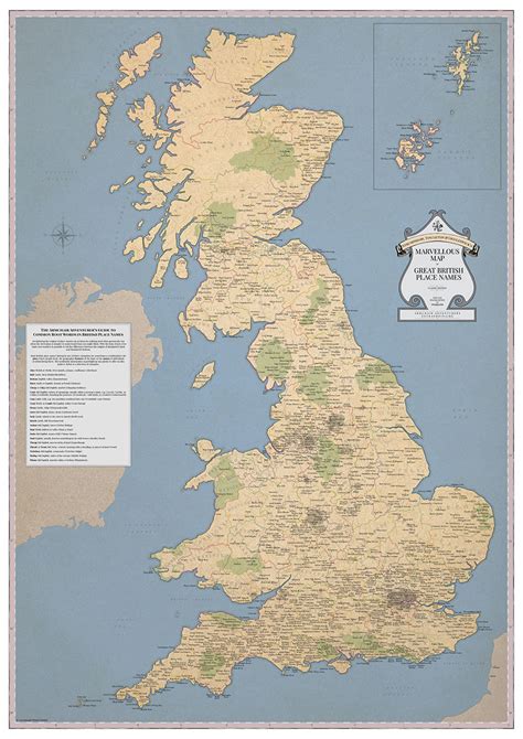 Rude Britain: Check Out This Beautiful New Map of Britain's Rudest and Funniest Place Names ...