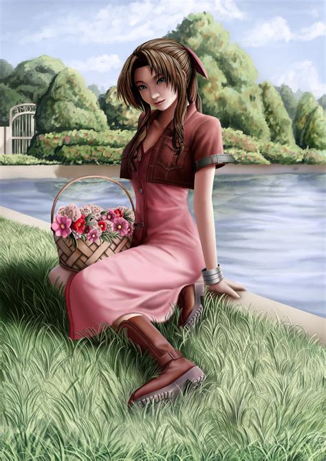 aerith FFVII fans art by Dsabotender on DeviantArt