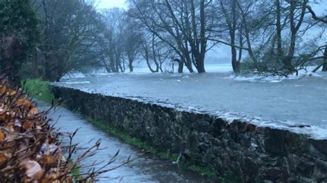 Storm Ciara: Dramatic scenes across Wales - BBC News