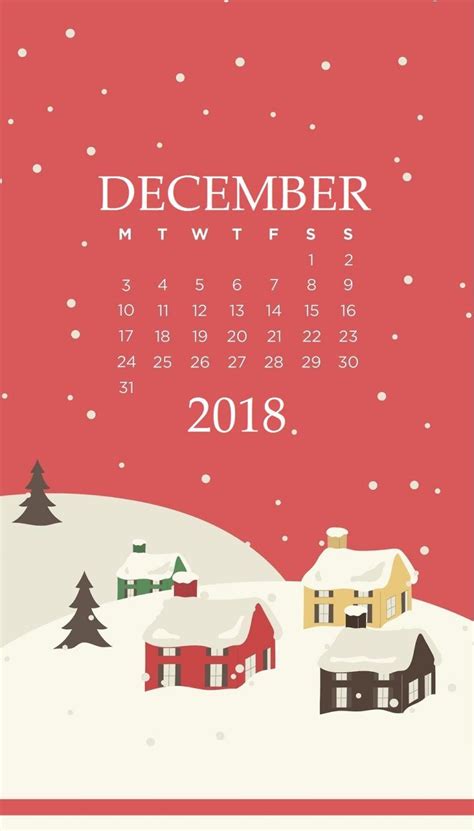 December 2018 Smartphone Wallpaper | Wallpaper iphone christmas, Calendar wallpaper, Smartphone ...